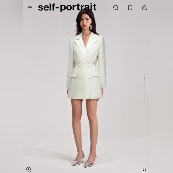 NWT Self portrait boucle dress - Picture 2 of 7